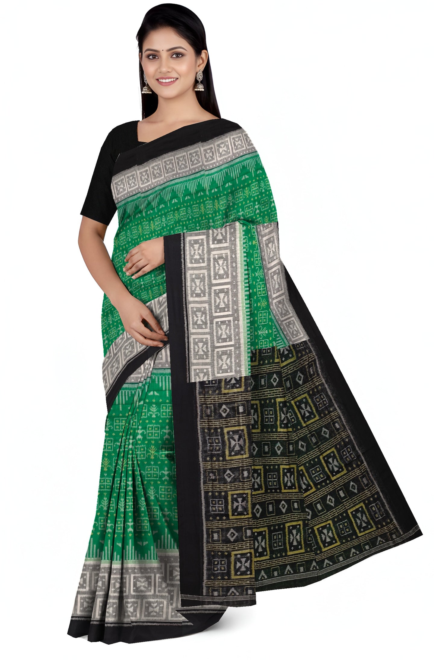 Green Body Bandha Saree