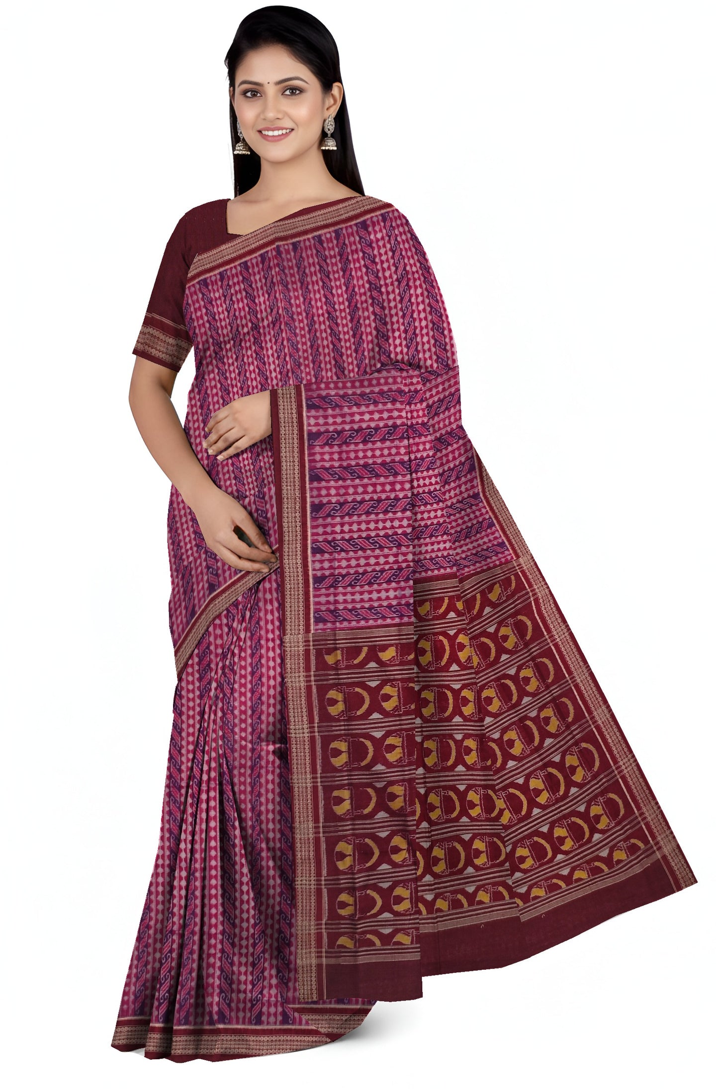 Deep Magenta Body Bandha Saree