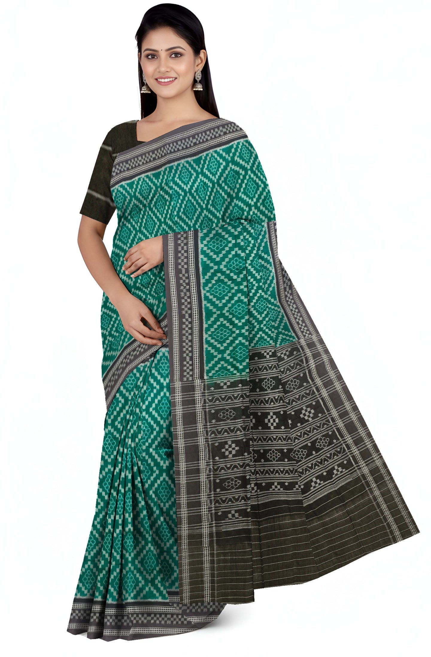 Green Traditional Body Bandha Saree
