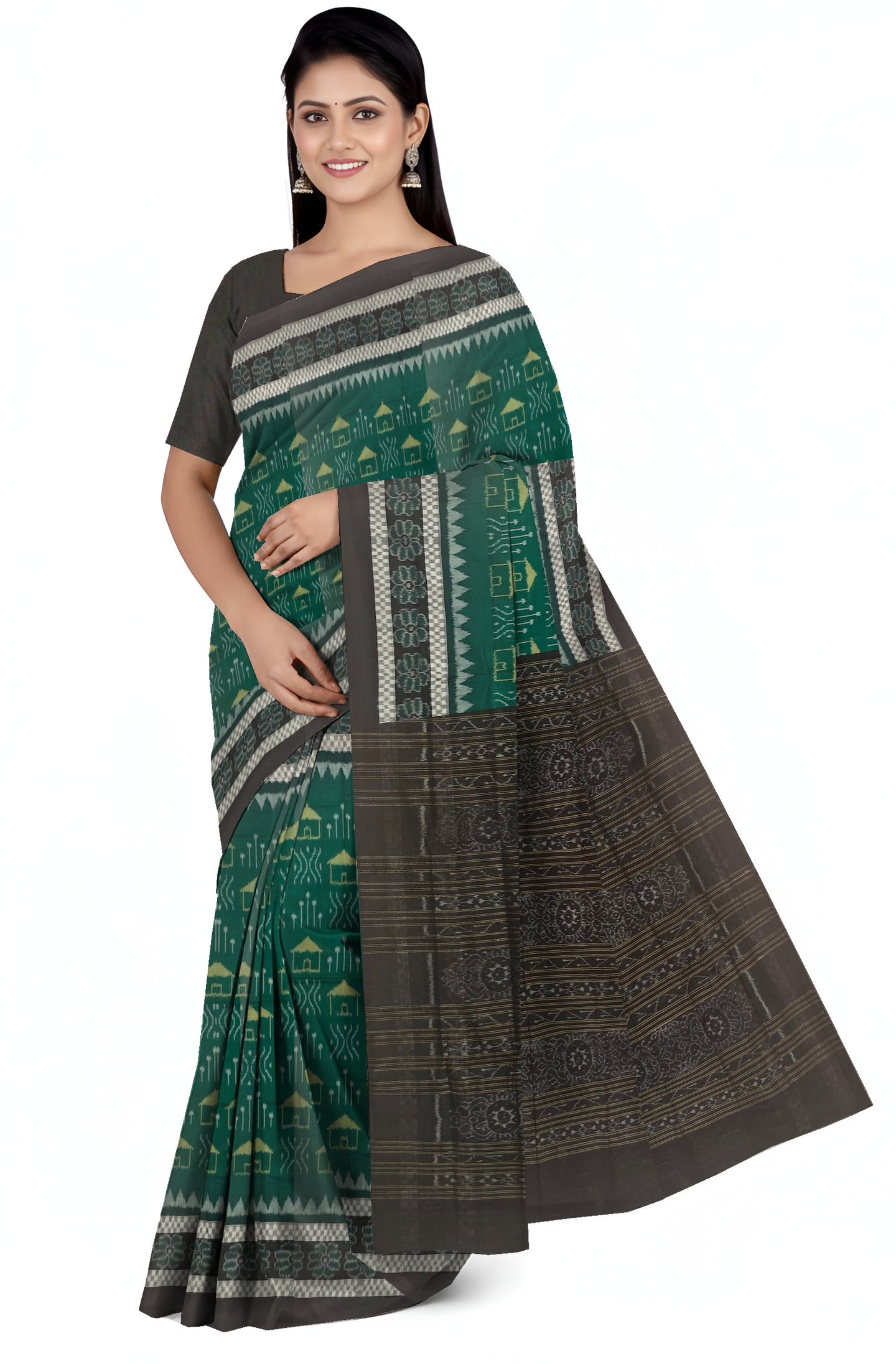 Green Body Bandha Saree