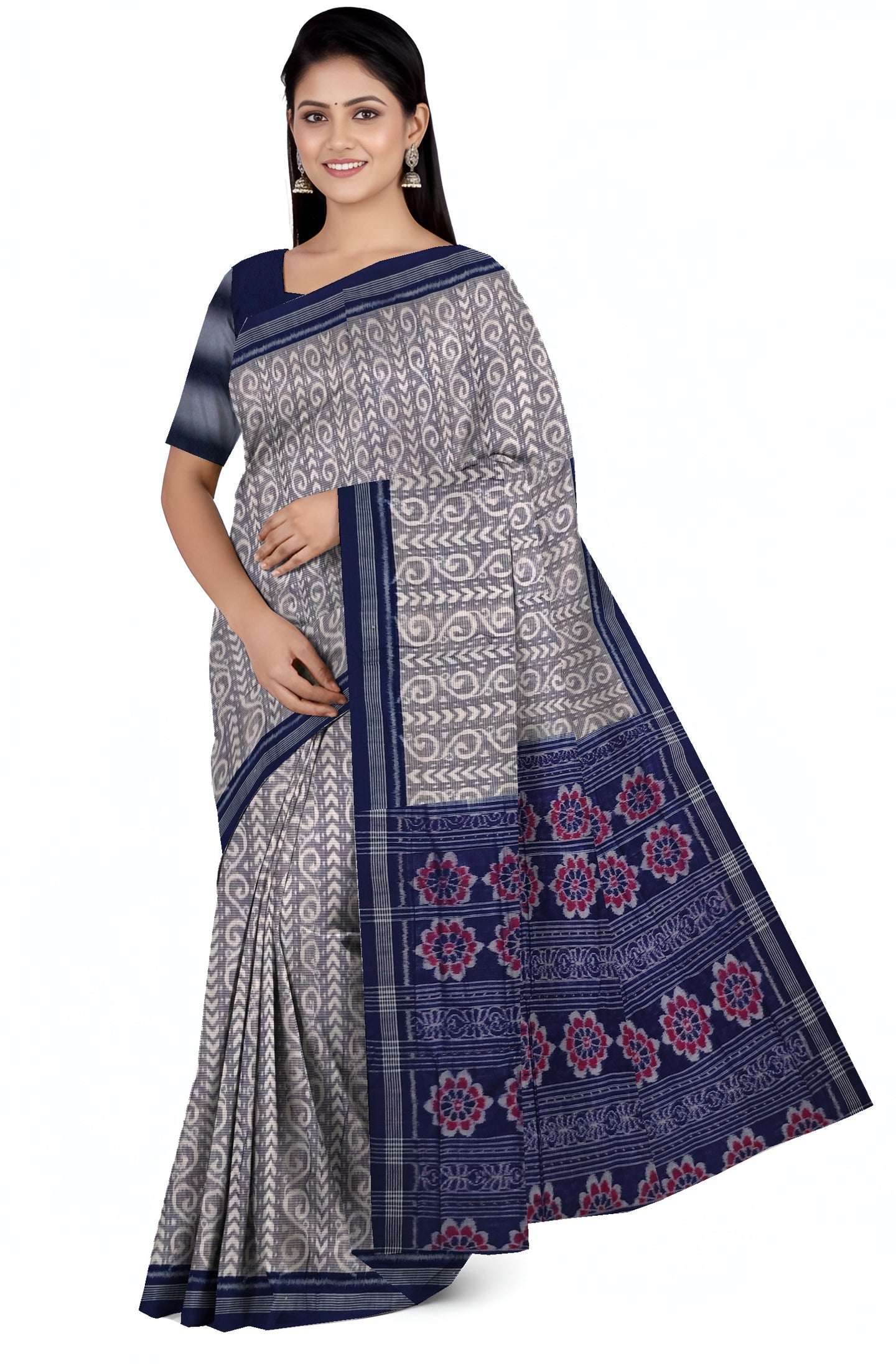 Light Blue Body Bandha Saree