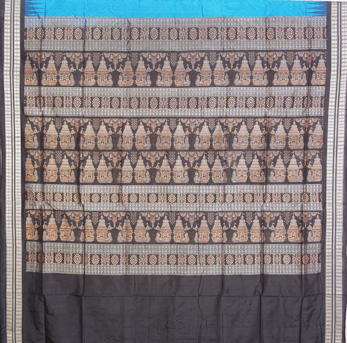 Royal Blue Bomkai Butti Saree