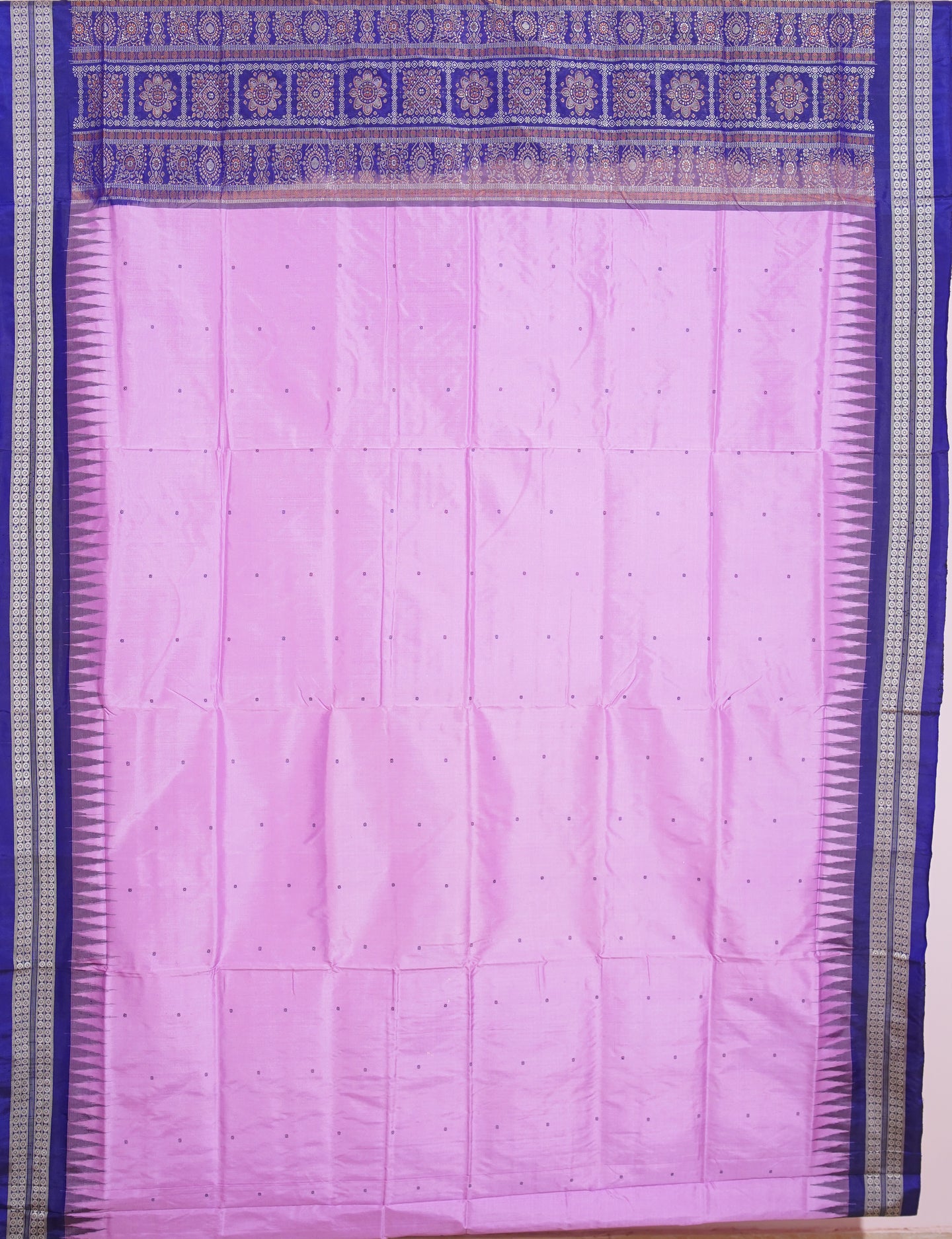 Deep Lavender Bomkai Butti Saree