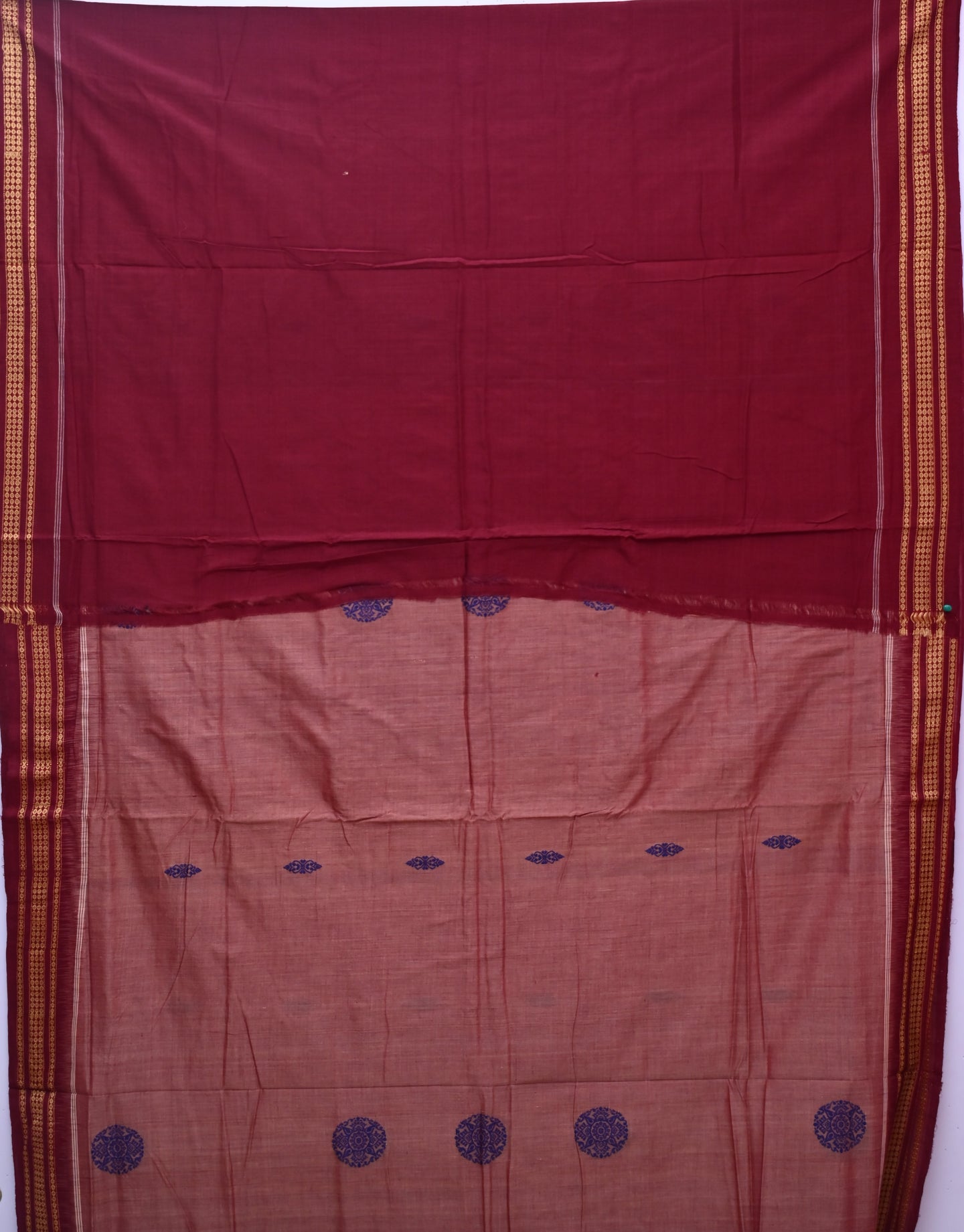 Light Coral Bomkai Saree