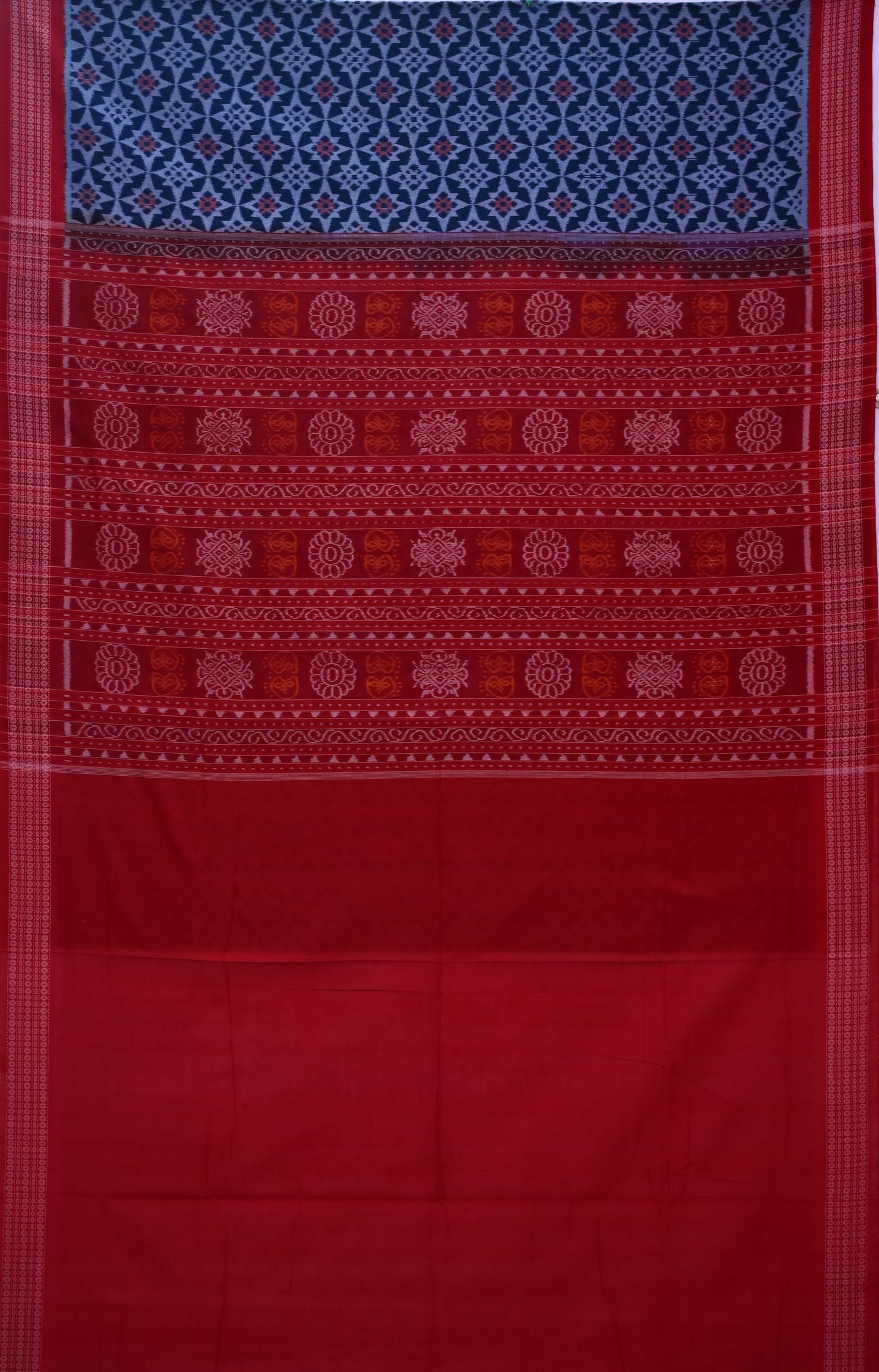 Blue Paper Bandha Saree