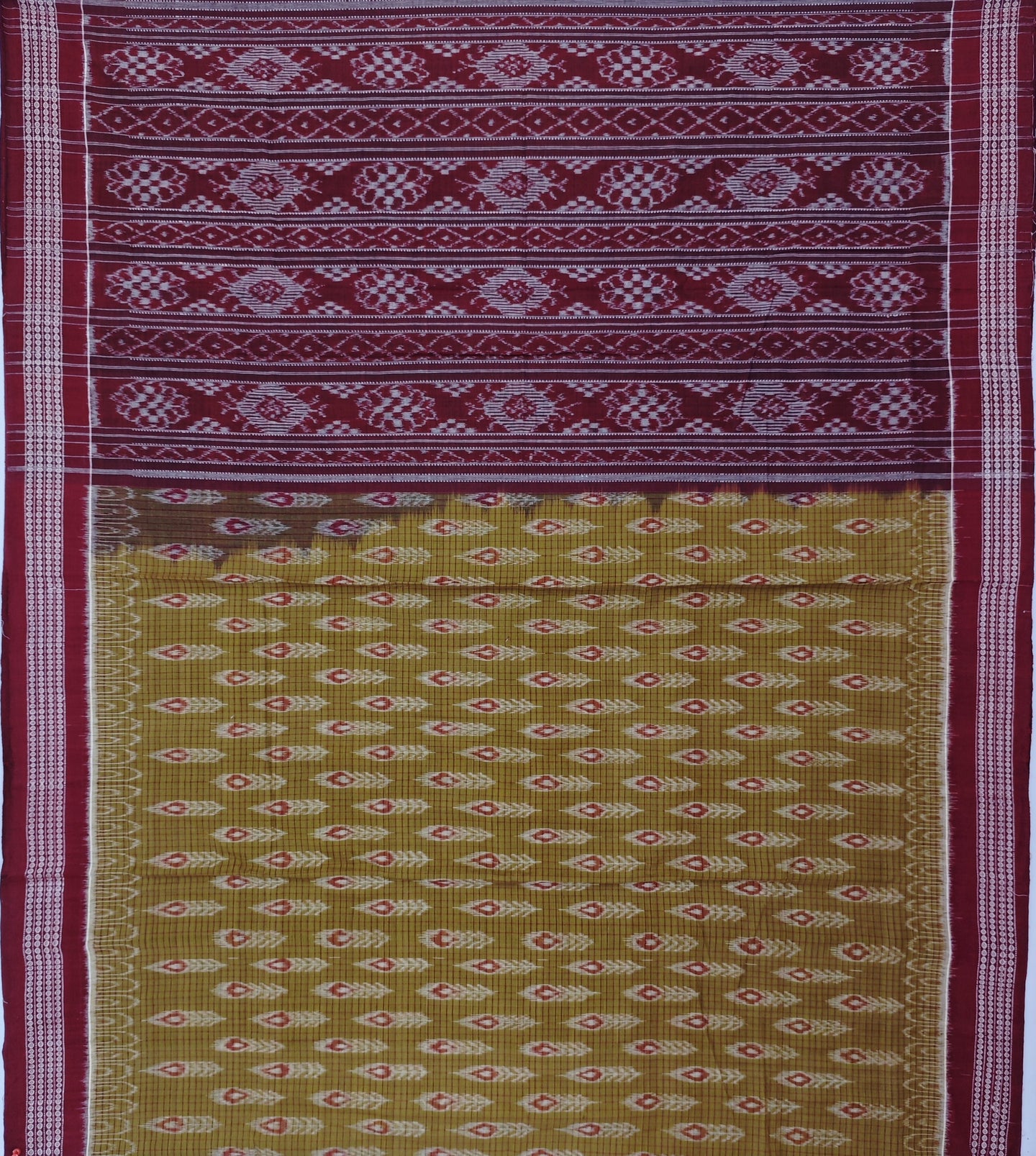 Light Olive Body Bandha Saree(With Out Blouse)