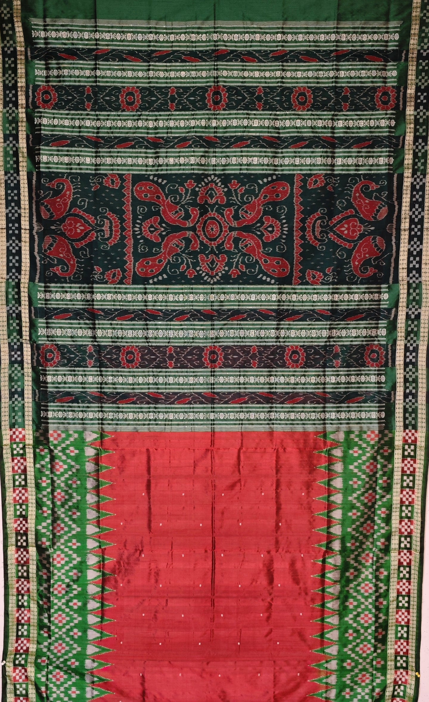 Maroon Border Pasapalli Saree