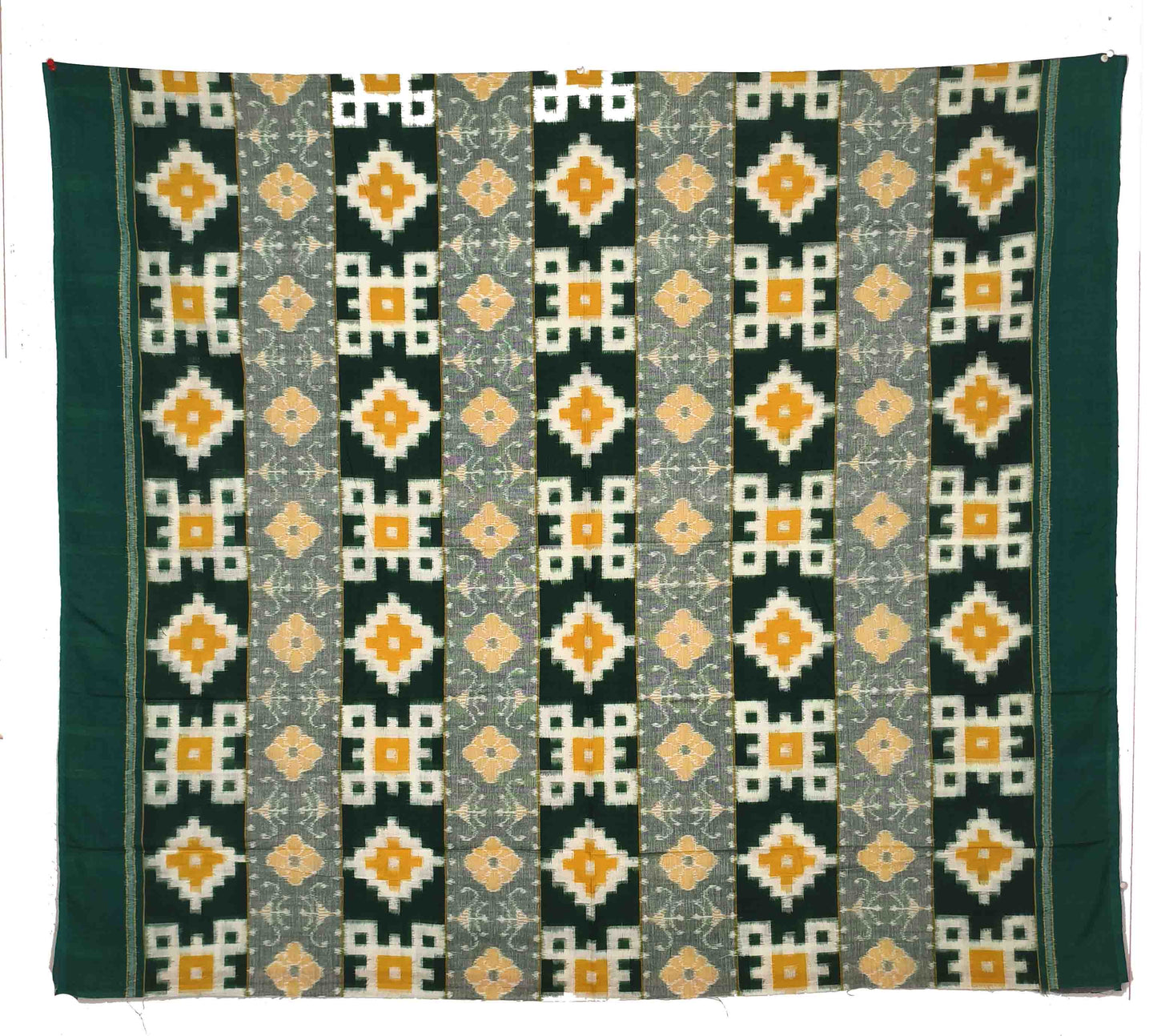 Green, White & Yellow Body Bandha Shirt/Top Piece