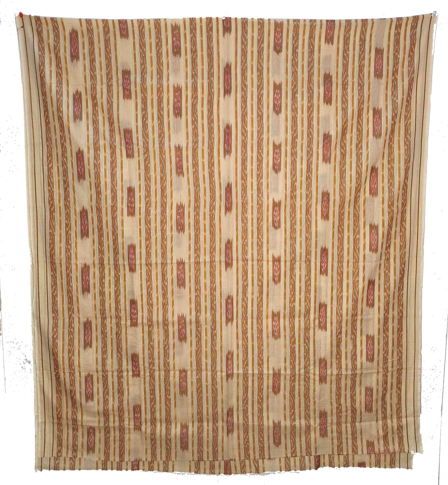 Peach & Brown Tani Bandha Shirt/Top Piece