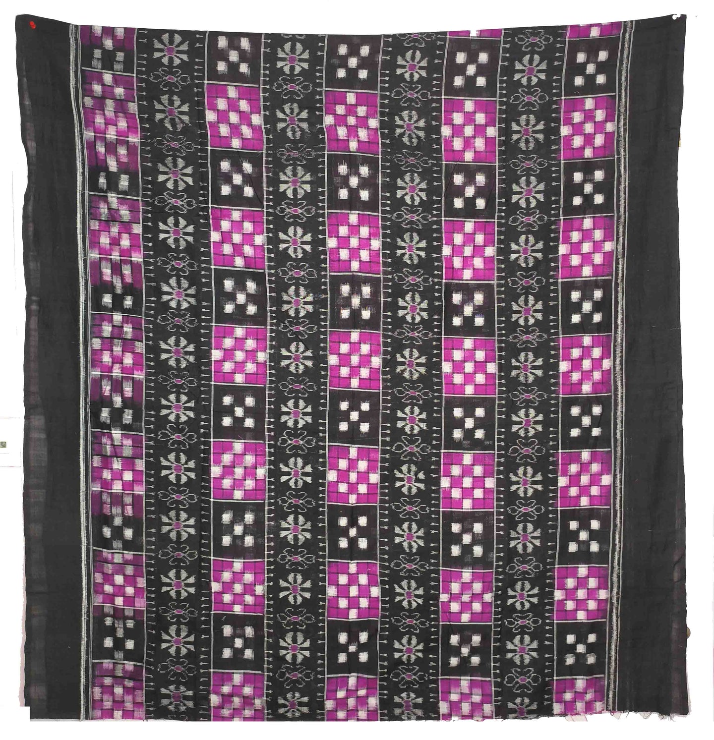 Black, Magenta & White Bandha Pasapalli Shirt/TopPiece