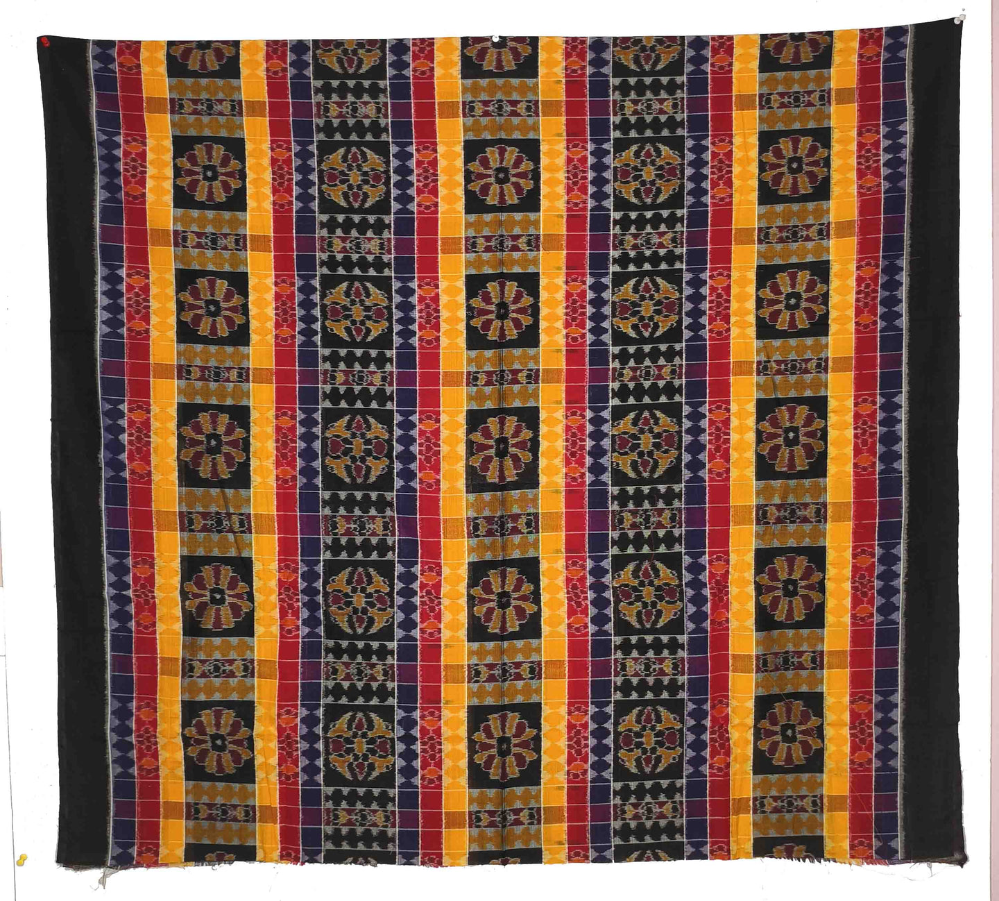 Black,Yellow,Red & Blue Utkal Lakshmi Shirt/Top Piece