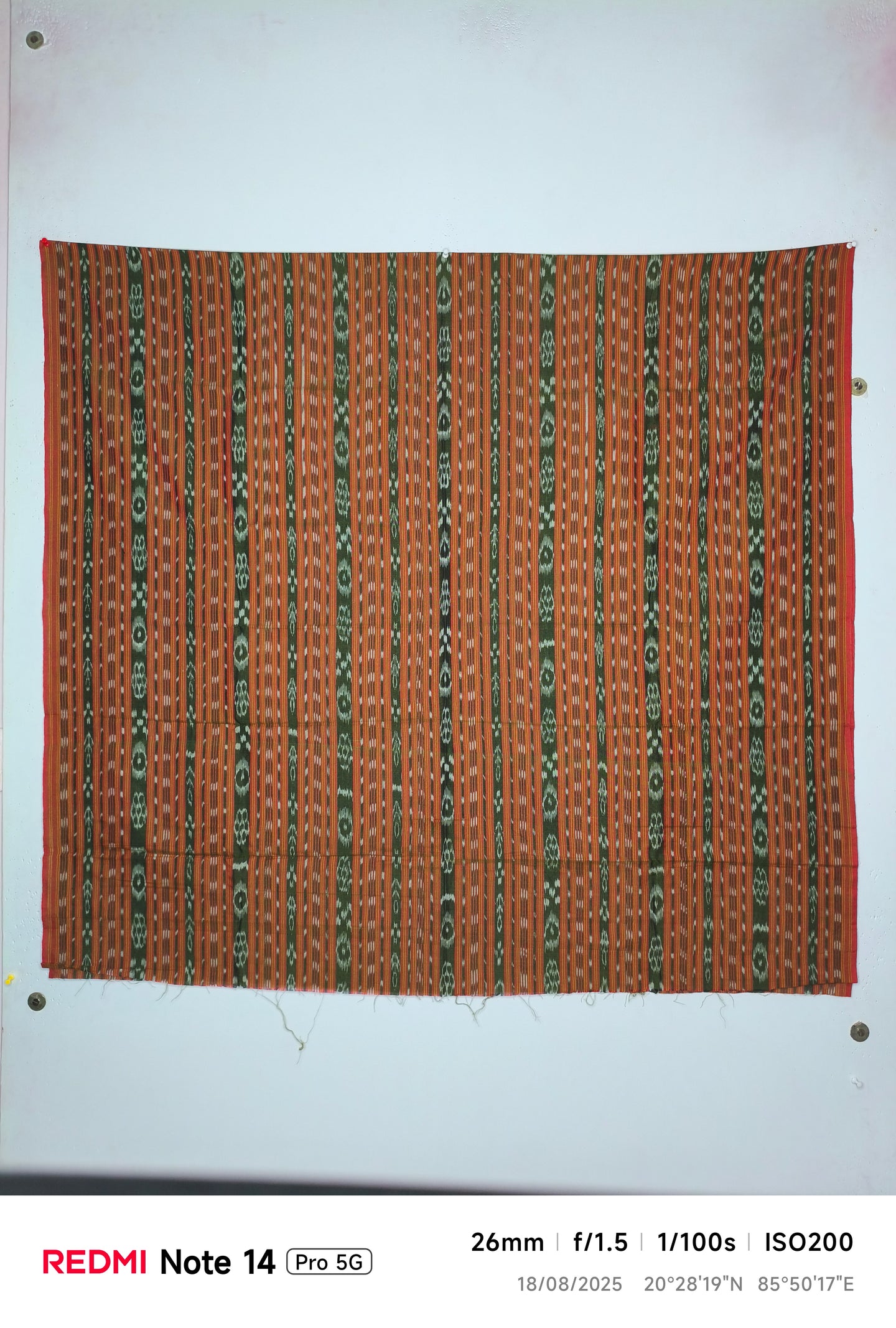 Dark Brown &Olive Green Tani Bandha Shirt/Top Piece