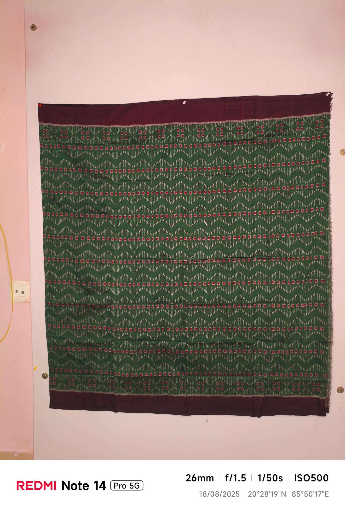 Dark Green & Dark Maroon Body Bandha Shirt/Top Piece