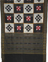 Red, Black & White Sambalpuri Pasapalli Chunri