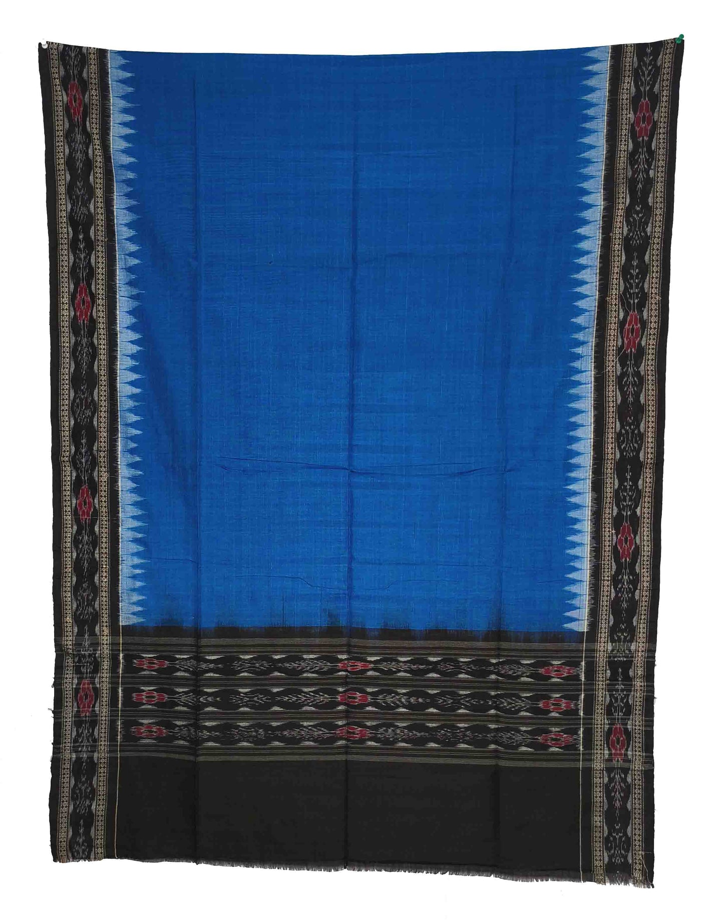 T Blue & Black Sambalpuri Tani Chunri
