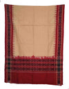 Peach & Red Sambalpuri Tani Chunri