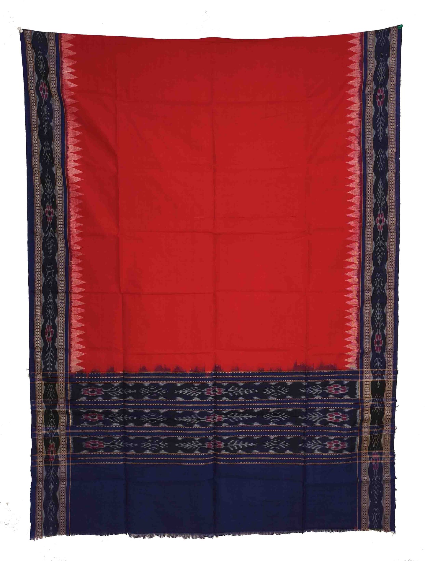 Red & Black Sambalpuri Tani Chunri