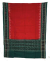 Red & Green Sambalpuri Tani Chunri