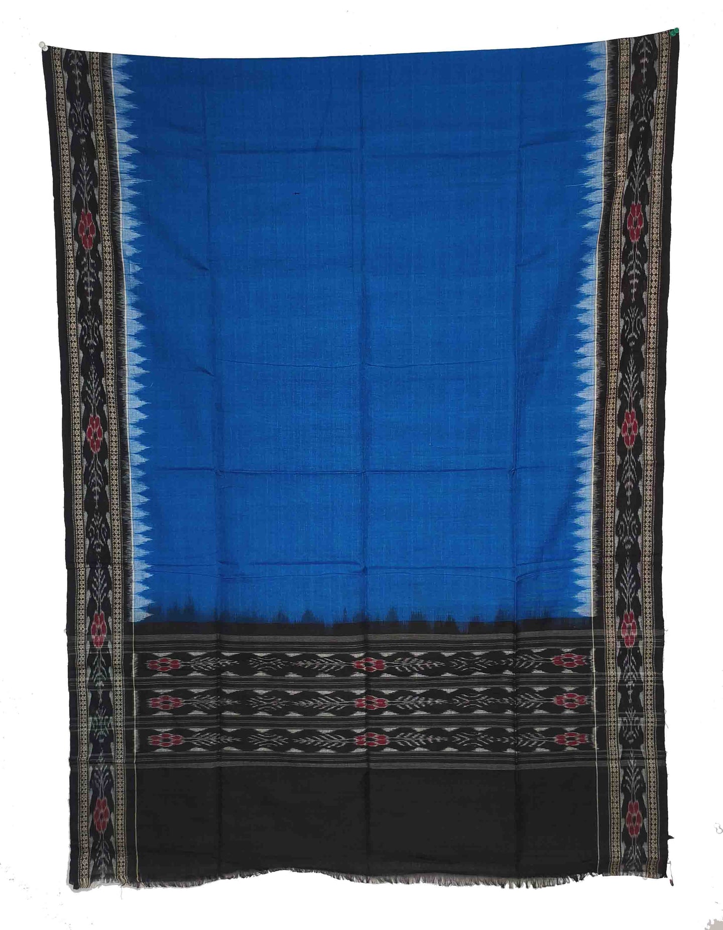 T Blue & Black Sambalpuri Tani Chunri