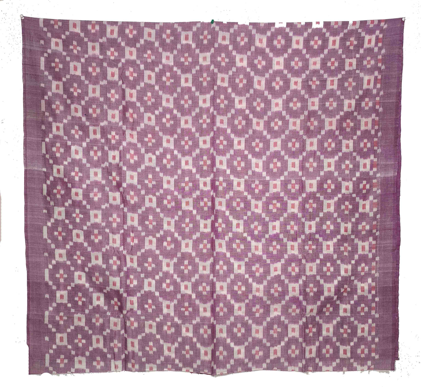 Light Purple, White & Red Bandha Pasapalli Shirt/Top Piece