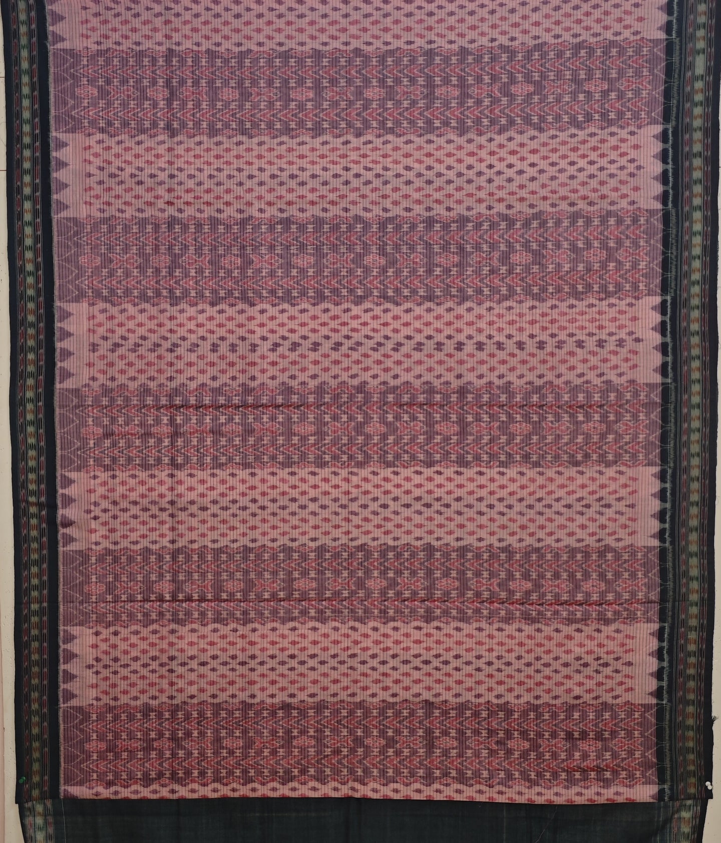 Rose Pink Traditional Body Bandha Saree | Odisha Handloom GI Tagged | Devnika