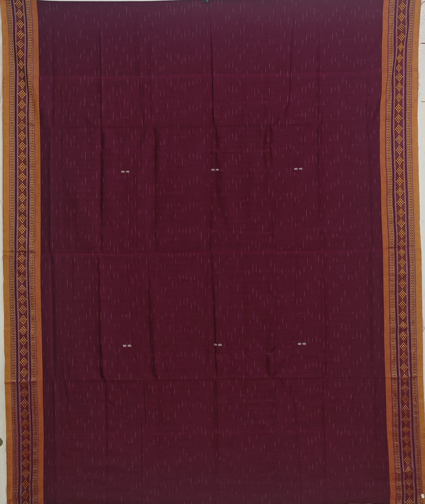 Deep Magenta  Bomkai Border Pasapalli Saree | Odisha Handloom GI Tagged | Devnika