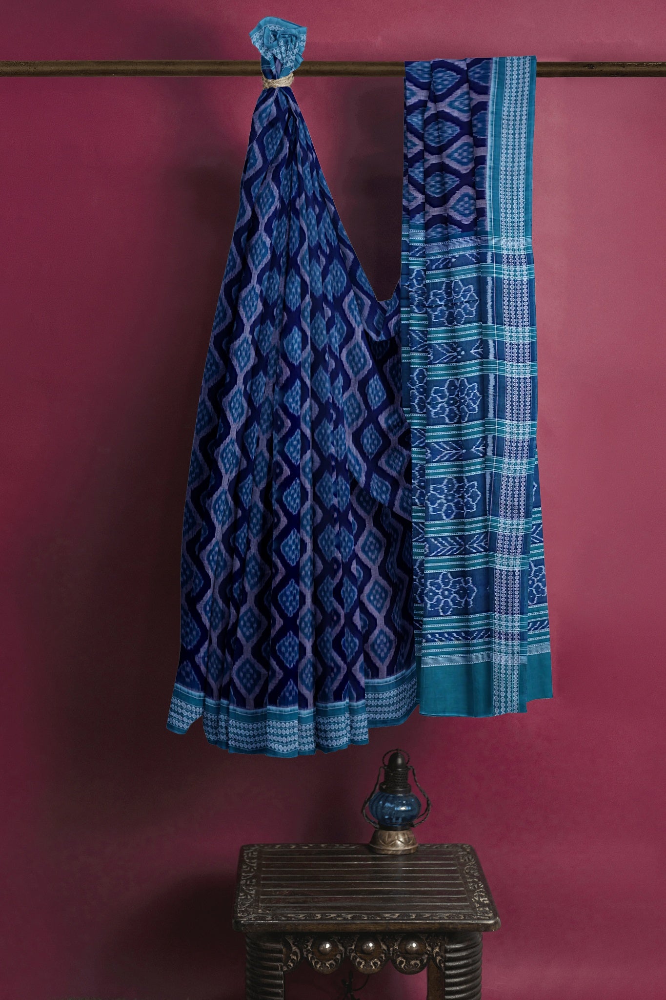 Dark Blue Body Bandha Saree