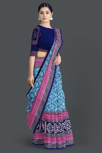 Cyan Bandha Pasapalli Saree