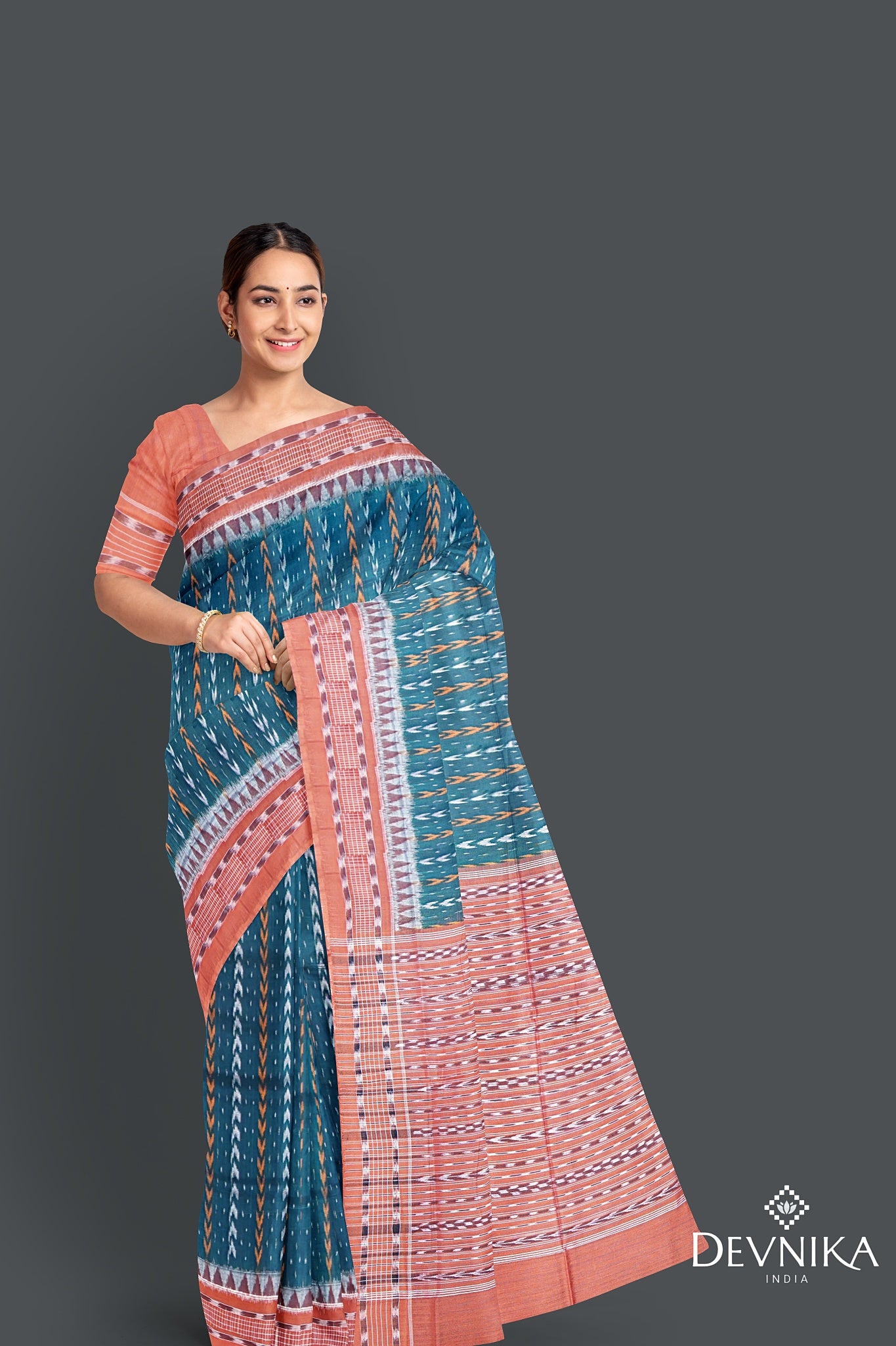 Khajuri Pati Bandha Saree