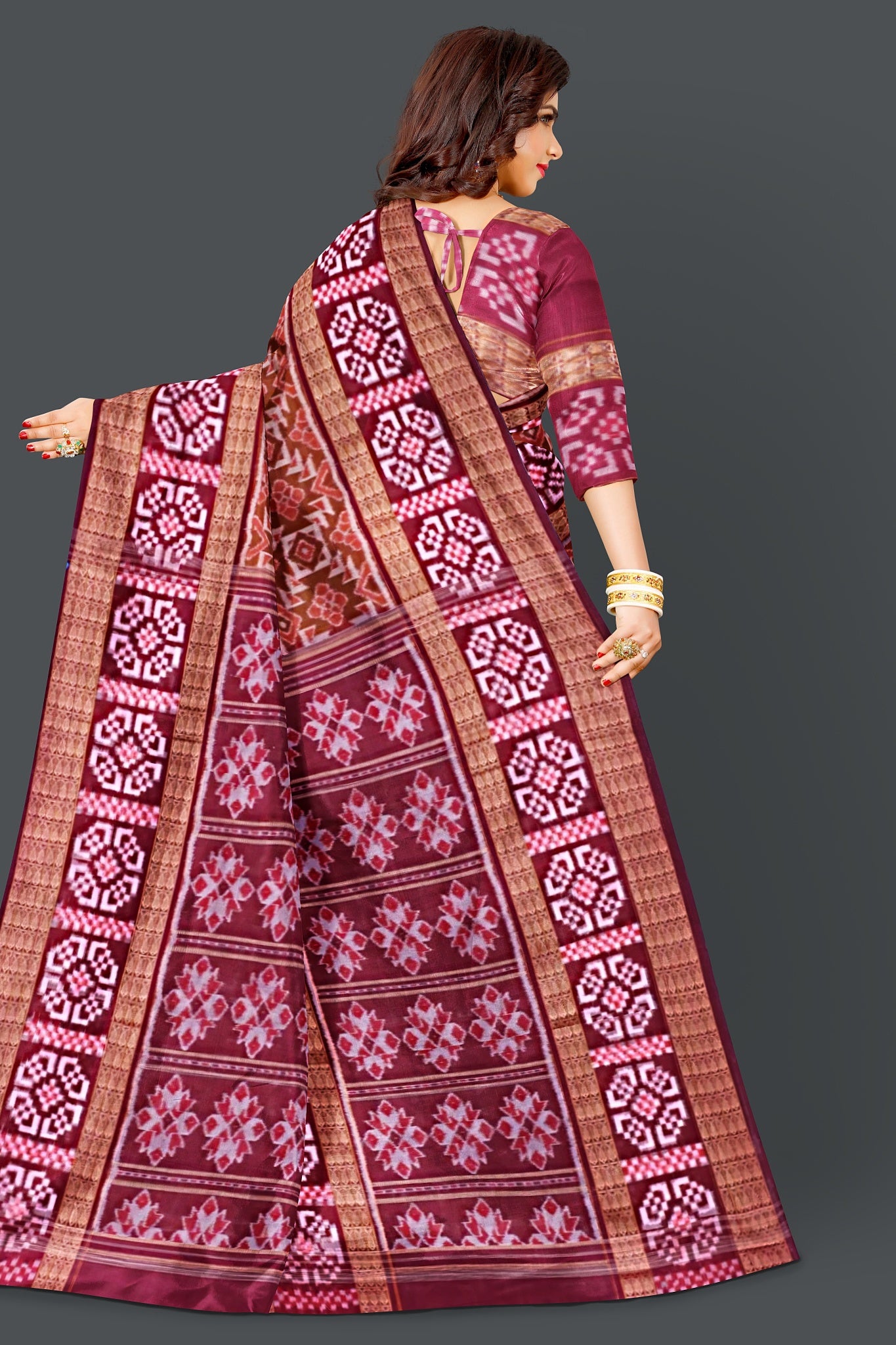 Bronze Bandha Pasapalli Saree
