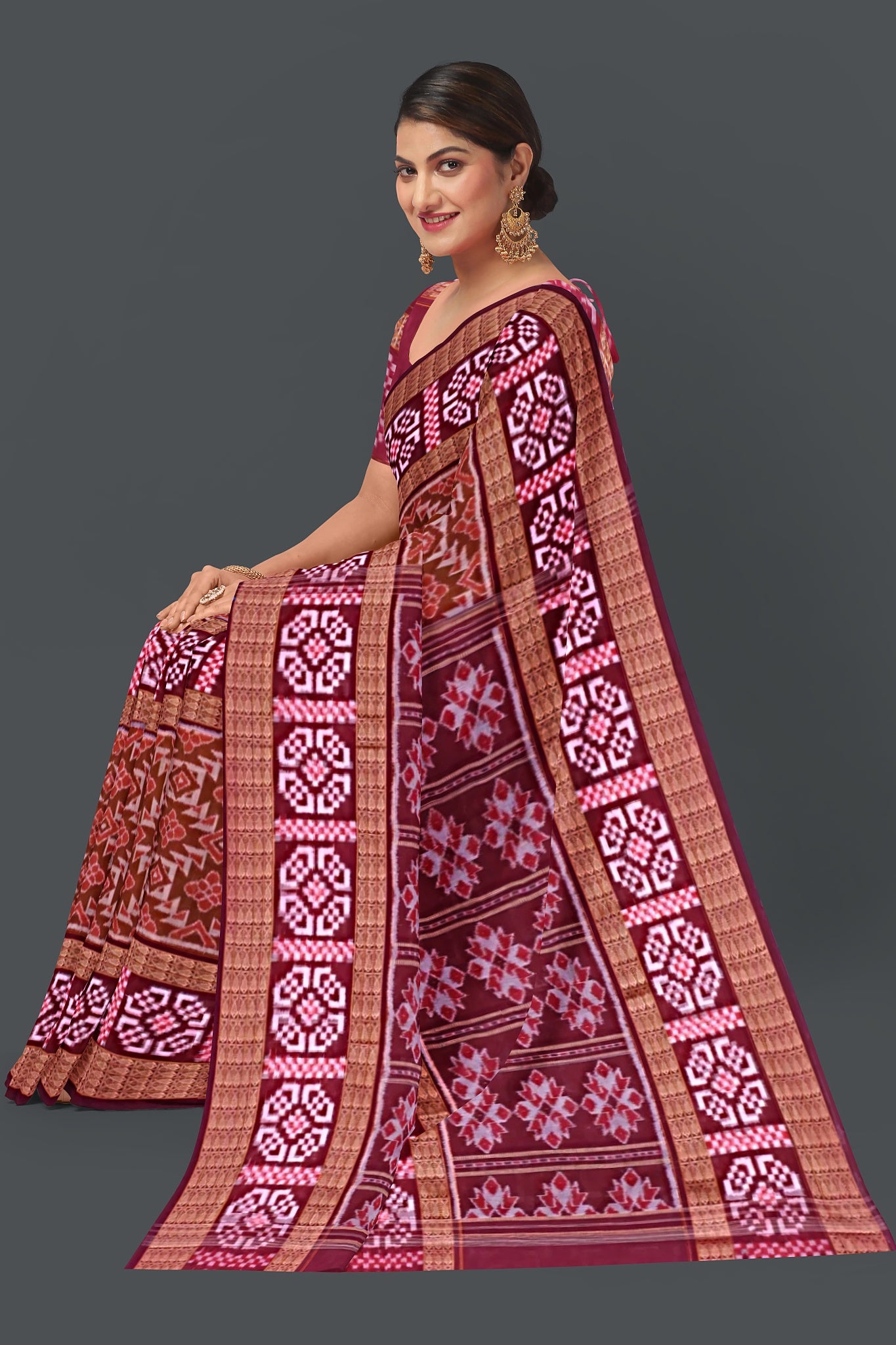 Bronze Bandha Pasapalli Saree