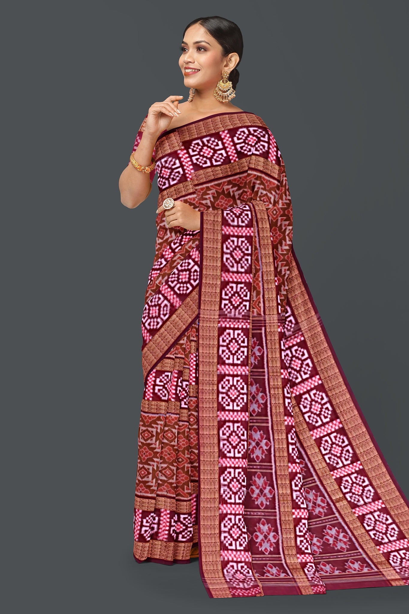 Bronze Bandha Pasapalli Saree
