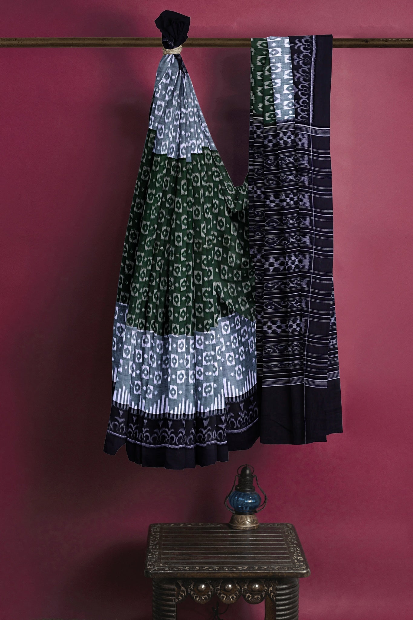 Green Body Bandha Saree