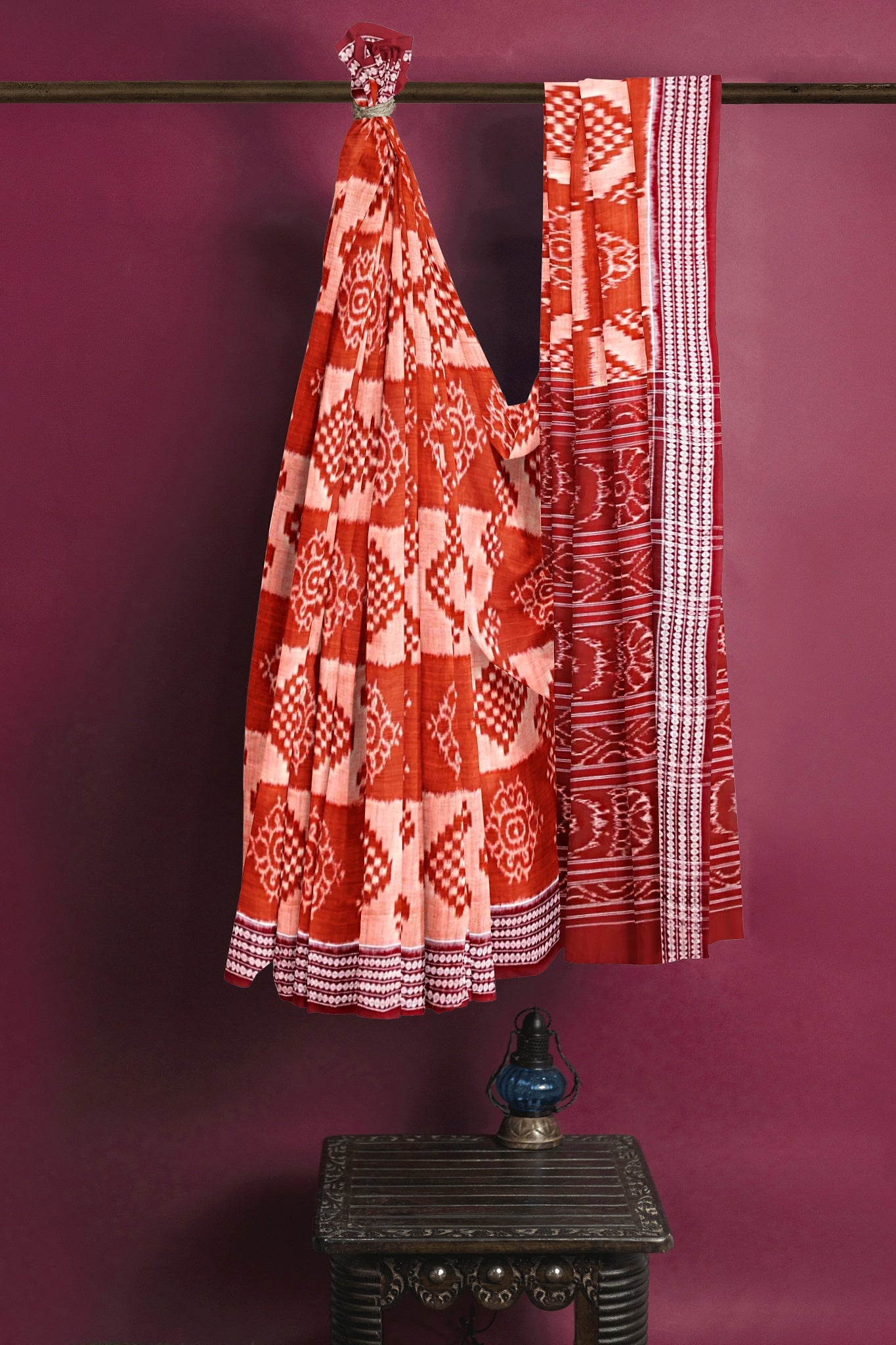 Brown Body Bandha Saree(With Out Blouse)