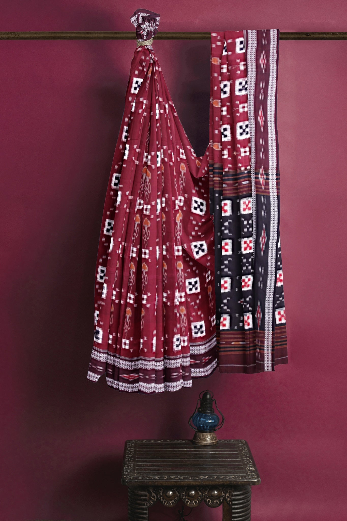 Maroon Body Pasapalli Saree