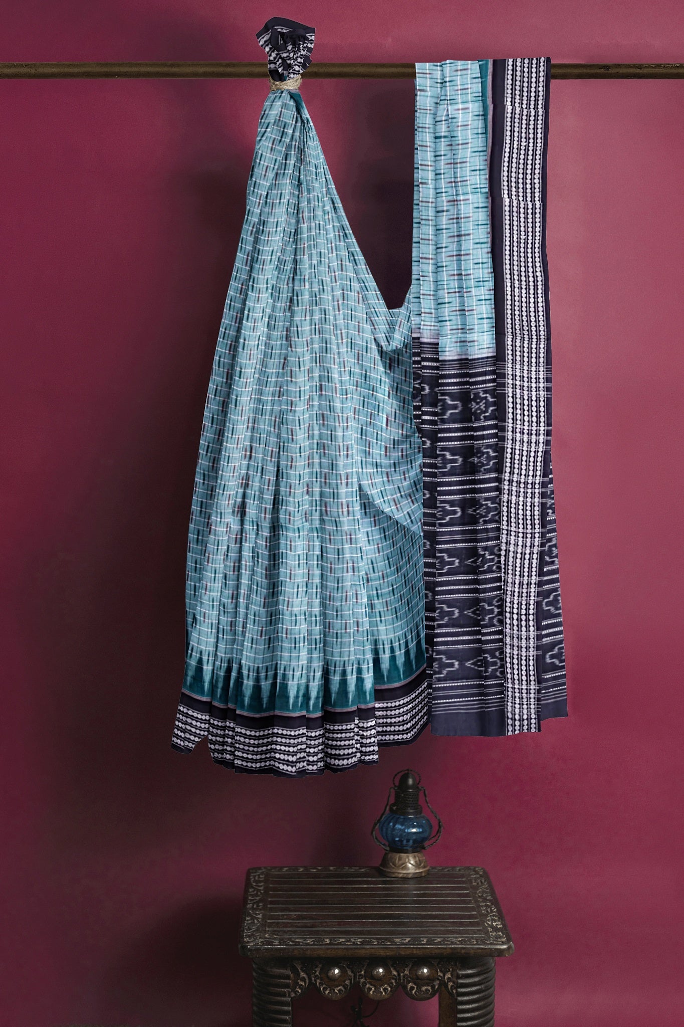 Light Green Body Bandha Saree(With Out Blouse)