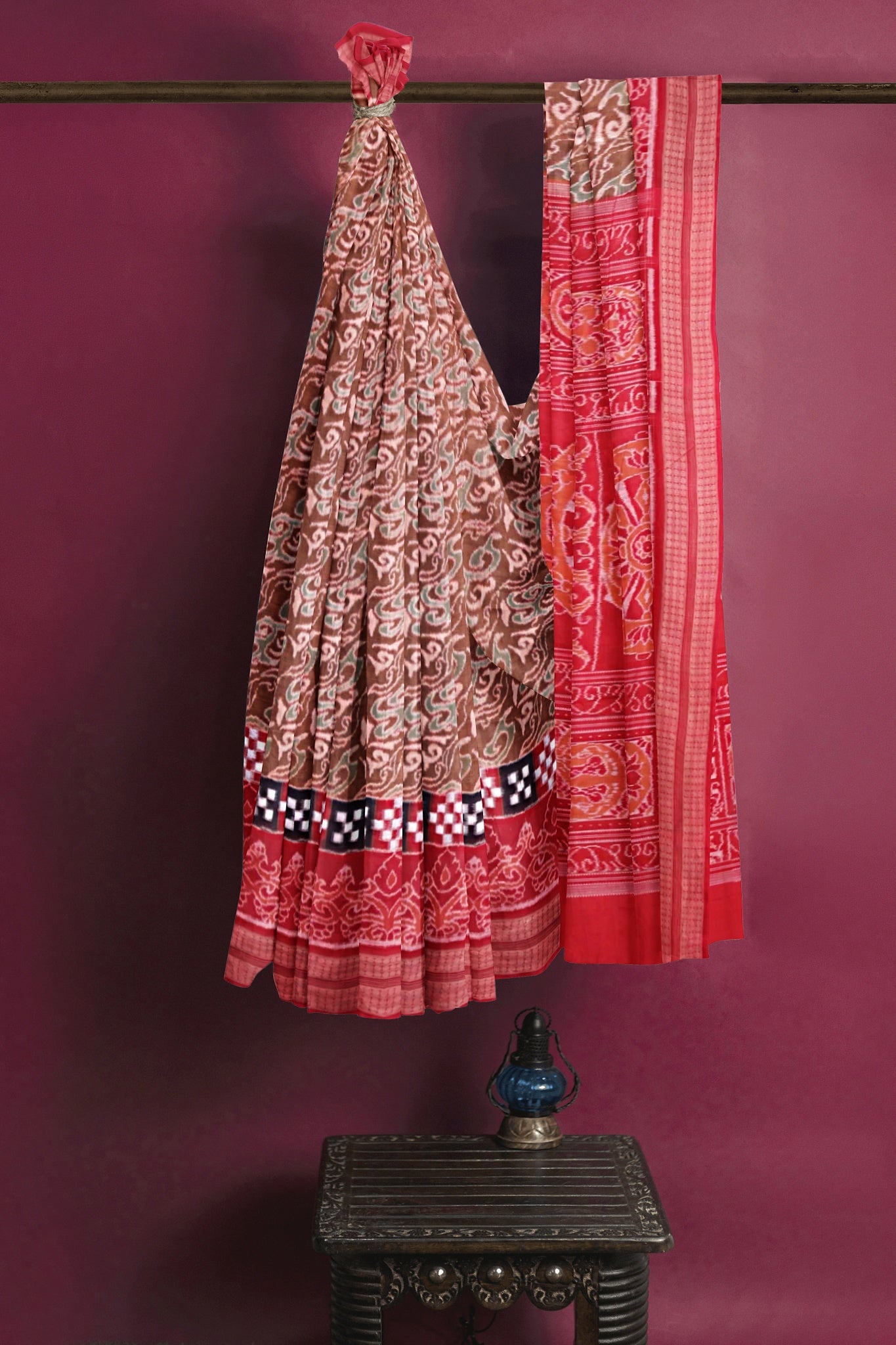 Light Brown Border Pasapalli Saree