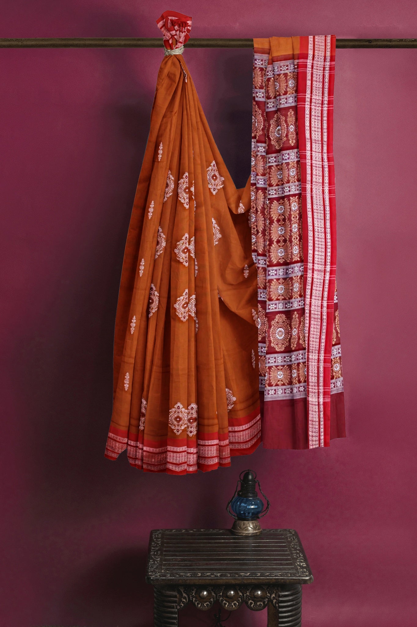 Bronze Bomkai Saree