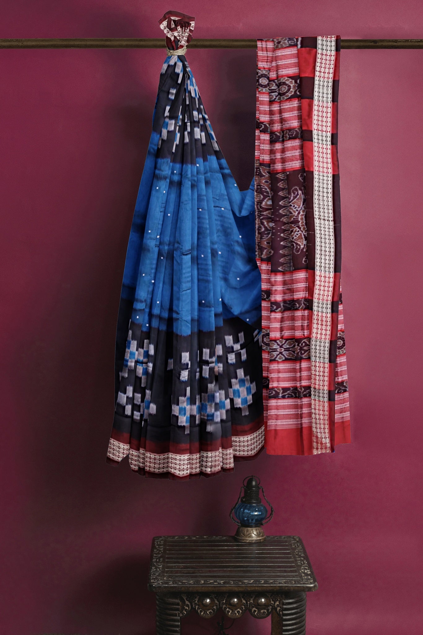 Royal Blue Border Pasapalli Saree