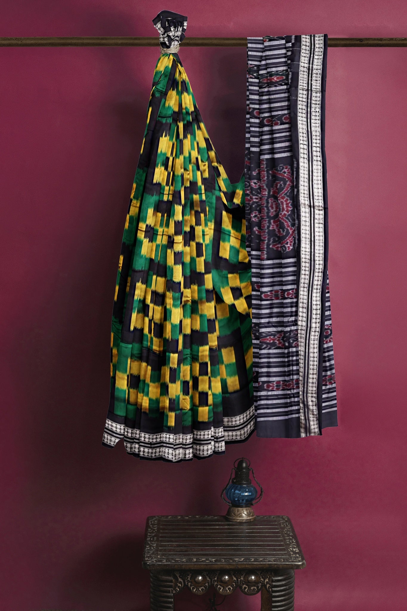 Black Self Border Body Pasapalli Saree