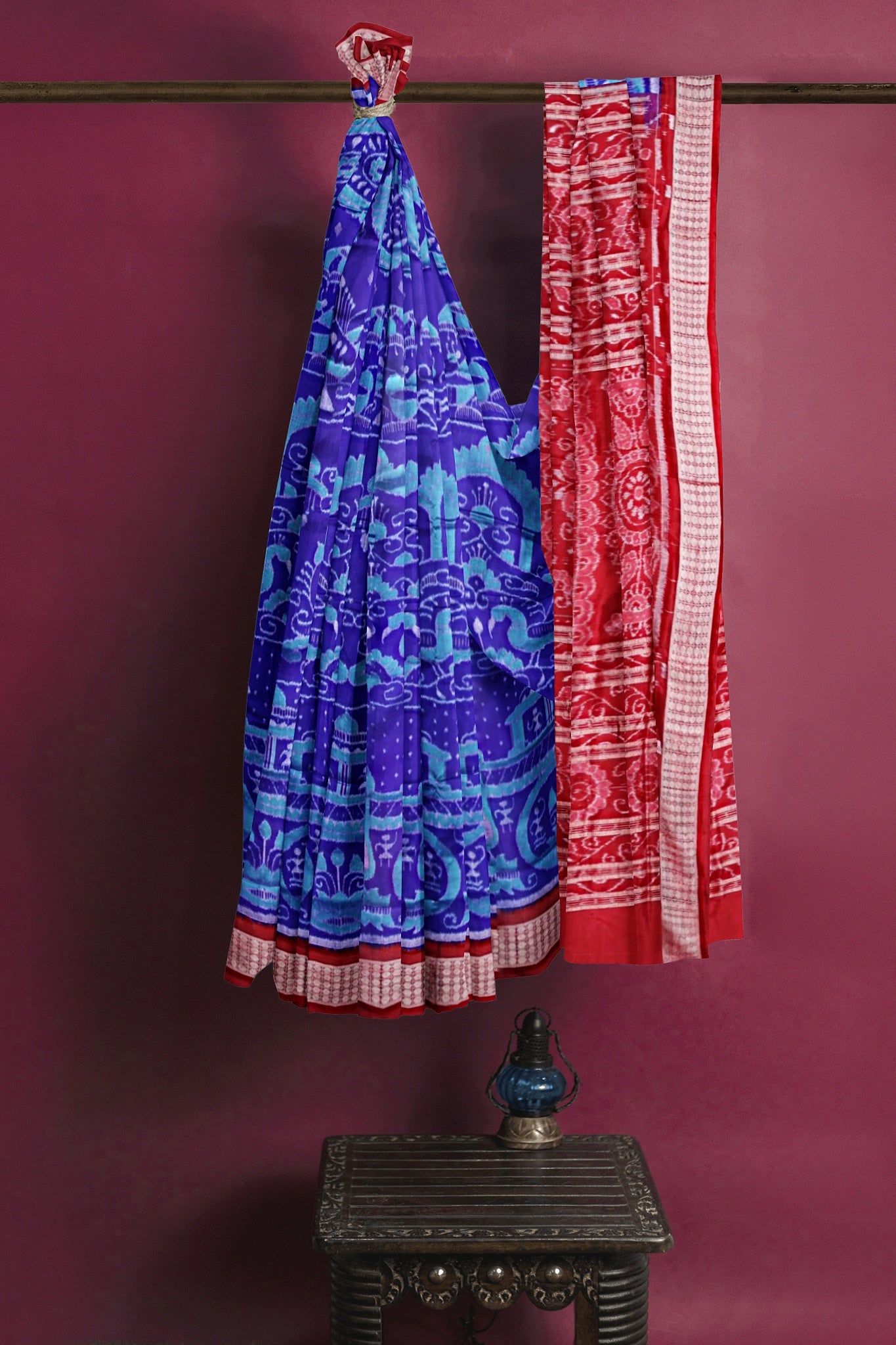 Blue Berry Body Bandha Tissue Saree