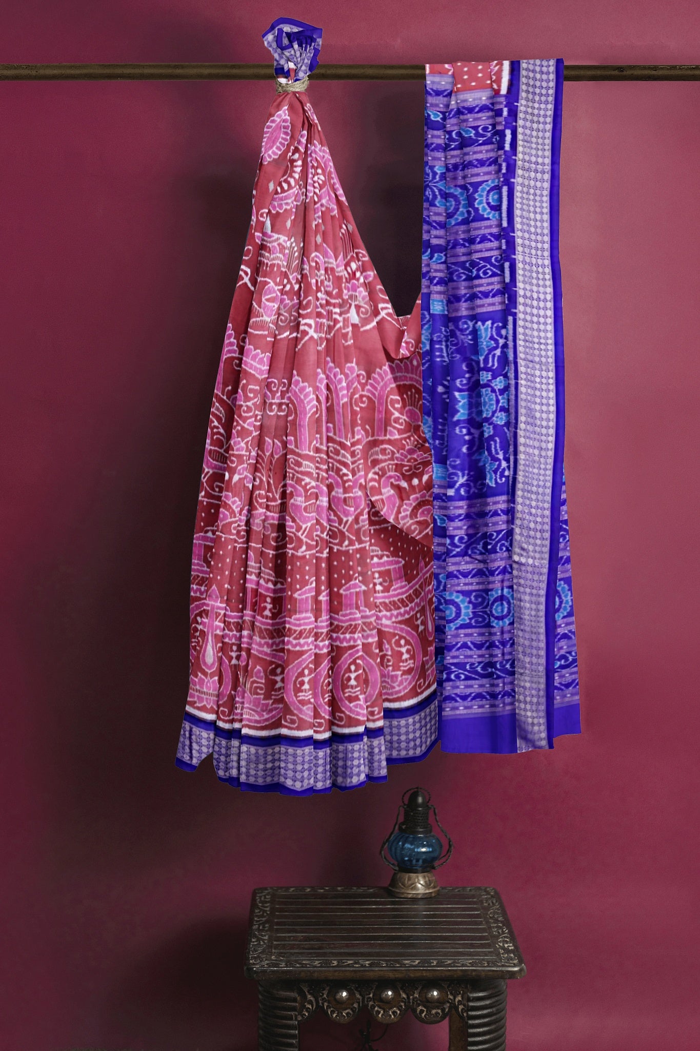 Swift Pink Traditional Body Bandha Saree