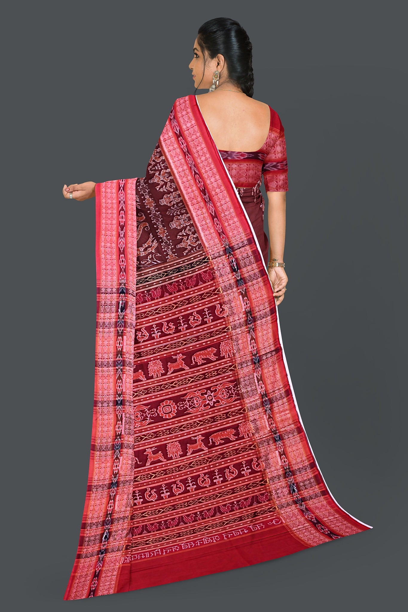 Peacock Bandha Saree