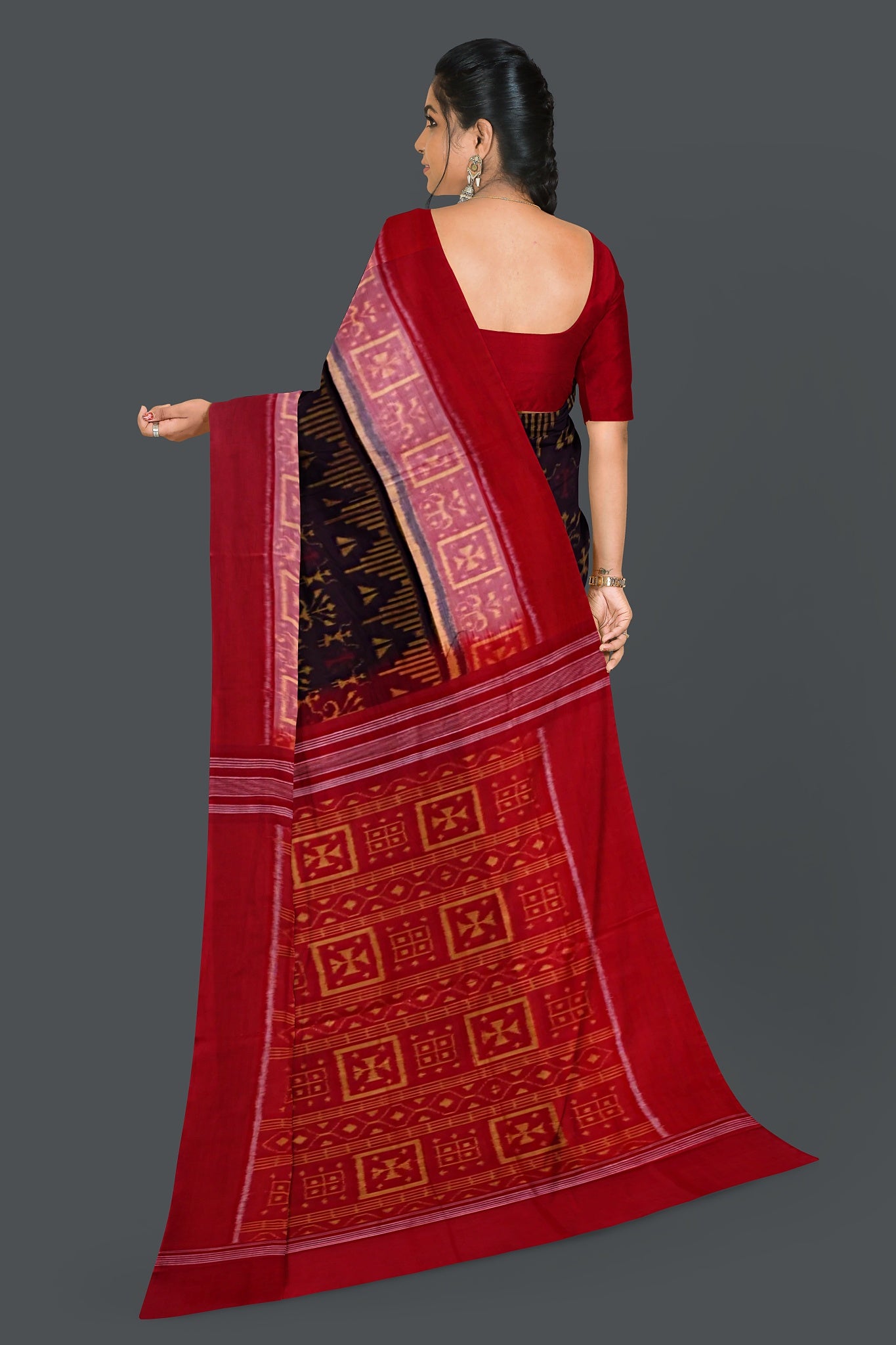 Coffee Teracota Bandha Saree