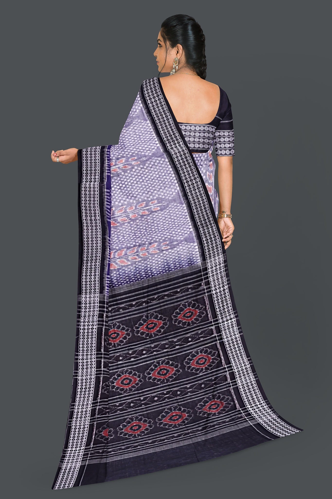 Lavender Blue Body Bandha Saree