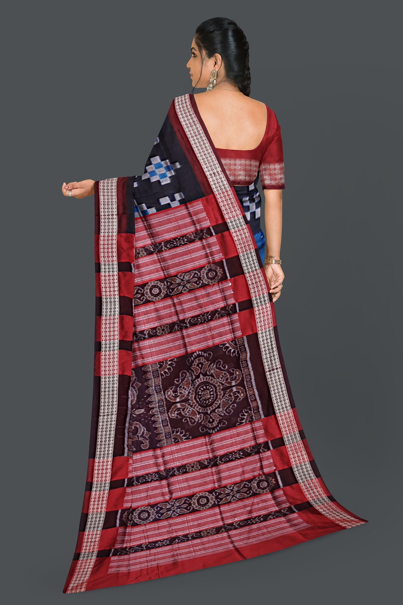 Royal Blue Border Pasapalli Saree