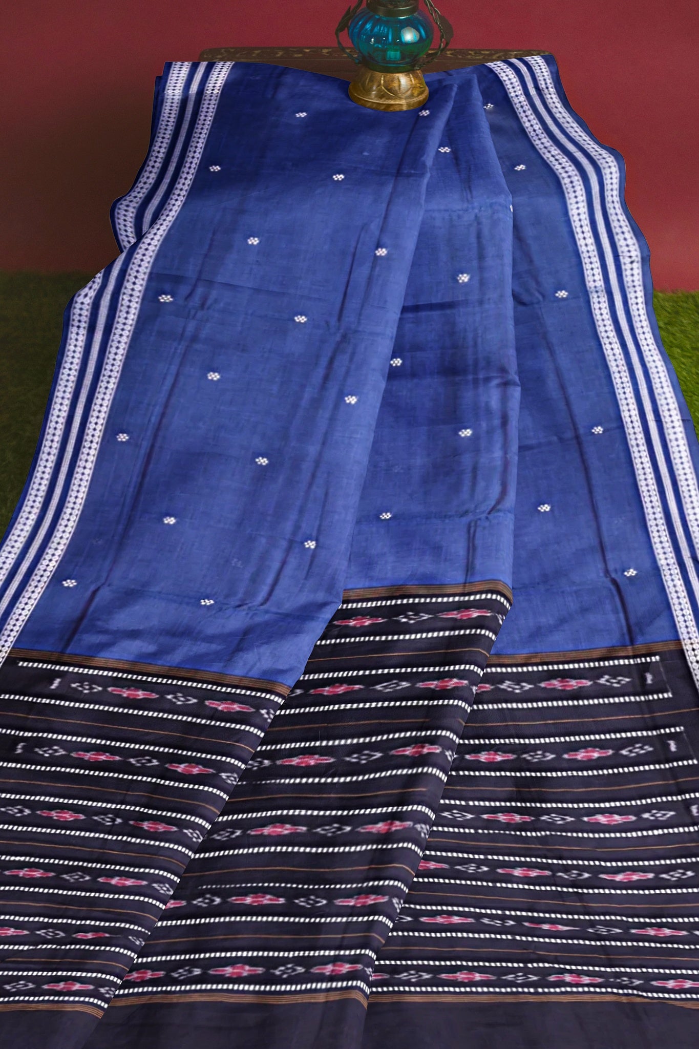 Navy Blue Mini Butti Saree