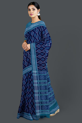 Dark Blue Body Bandha Saree