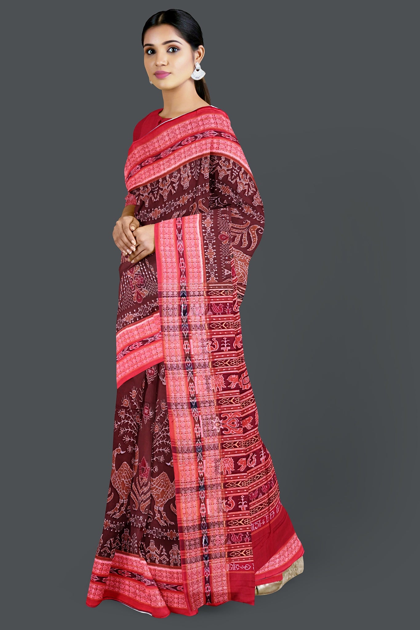 Peacock Bandha Saree