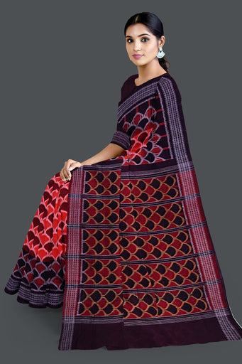 Rust And Brown Body Bandha Saree